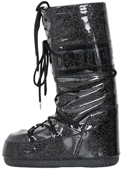 MOON BOOT Icon Glitter Schneestiefel für Damen, Schwarz, Schwarz , 40 EU