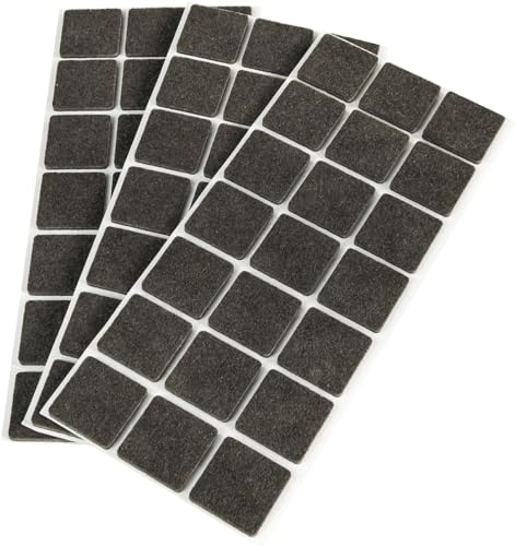 SET 63 FELTRINI QUADRATI 30X30 mm AUTOADESIVI MARRONE