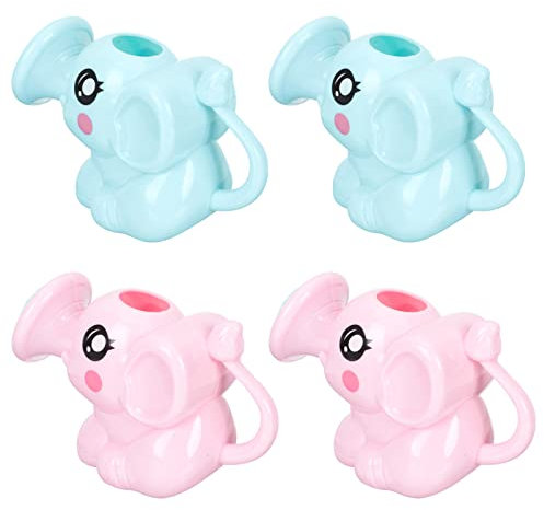 Vaguelly 4stücke Junge Mädchen Gießkanne Spielzeug Cartoon Baden Spielzeug Elefant Form Gießkanne Für Duschen Garten Für Kleinkinder