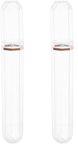 Healeved Lot De 2 Tubes À Cigares Transparente Avec Joint HerméTique Portable Pour Voyage ContrôLe D'Humidité Protection Durable Pour Stockage Et Transport Facile