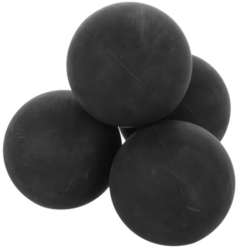 VICASKY 4Pcs Mini Hollow Bounce Balls High Elastic Rubber Training Balls for Professional Athletes for Reaction Skills Hand Eye Coordination Portable Use