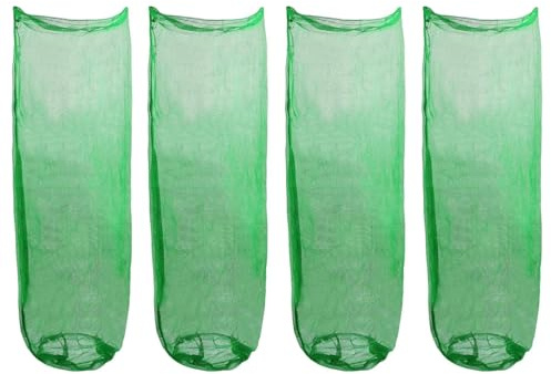 Bolsas de basura resistentes para patio, paquete de 4 recolectores de basura al aire libre, contenedores grandes reutilizables para limpieza de jardín, para el cuidado del césped, patio, porche