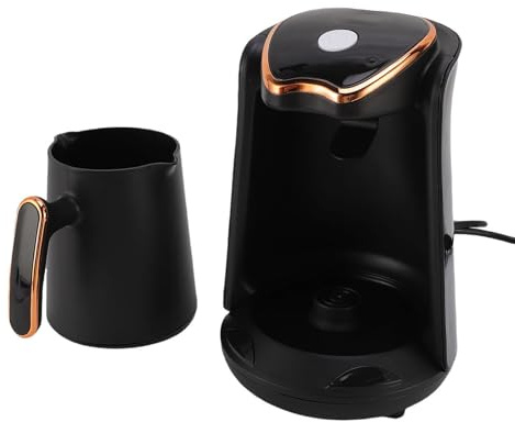 AUNMAS Camino de Cafetería Turca de 4 Tazas, 300 Ml de 600 W Machina de café Turco contra el Desbordamiento para Quemaduras Secas para una Deliciosa Taza (EU enchufe 220V)