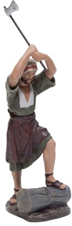 Triciclo Editores Leñador | Figuras de Acciones Cotidianas |Figuras de Belén |Serie 11cm| Diseñadas por José Luis Mayo |Decoración Navideña |Nacimiento