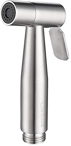 Ciencia Bidet Pulvérisateur à main Premium en acier inoxydable Pulvérisateur Shattaf – seulement pommeau de bidet pour toilettes, Pulvérisateur de bidet à main pour toilettes Ws024