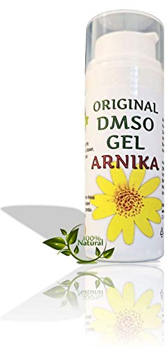 Leivys Arnika DMSO GEL - DMSO 99,9% ph. EUR Reinheit Gel Salbe mit Arnika hochdosiert in HDPE mit Dosierpumpe