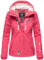 MARIKOO Damen Softshelljacke Übergangsjacke mit Kapuze Kleinezicke Pink Gr. M