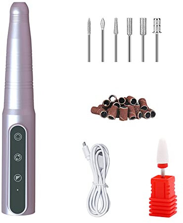 Polisseuse à ongles à vitesse réglable, kit de mini meuleuse électrique bricolage Outil rotatif multifonction avec 73 accessoires