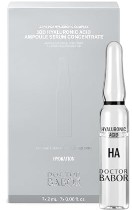 DOCTOR BABOR 10D hyaluronsyra ampoule serumkoncentrat | Intensiv fuktkräm med 10 hyaluronsyratyper för en strålande hy | serum för alla hudtyper | vegansk | 7 x 2 ml