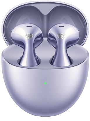 HUAWEI FreeBuds 6 Auriculares Inalámbricos, Ajustados a los Oídos, Sonido Auténtico de Doble Controlador, Llamadas Estables y Claras, Open-fit ANC, 36H Duración de la Batería, IP54, iOS&Android,Morado