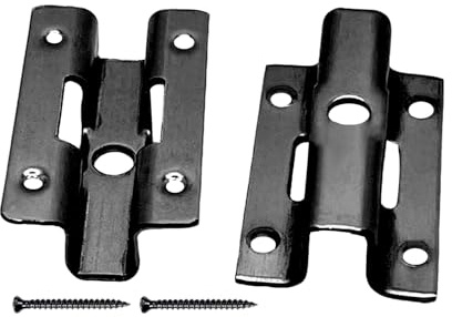 100 clips de acero inoxidable para terraza, 6/7/8/9 mm, clips de fijación ocultos, con 100 tornillos para WPC/BPC, cierre de suelo de madera de bambú, color negro (7 mm)