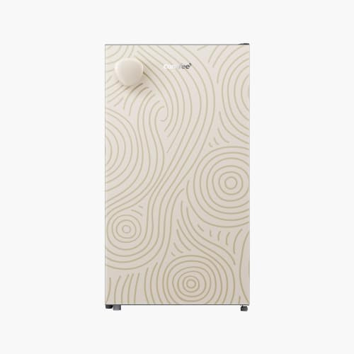 COMFEE' 88L Réfrigérateur avec Chiller Box, Mini Frigo Top, Jaune | Plus grande capacité, Compartiment Réfrigérant, Température Réglable, LED, Porte Réversible, Idéal pour chambre et bureau.