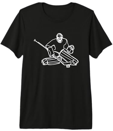 Hockey sur Glace Gardien de But Sketch Hockey Training T-Shirt Haut de Gamme
