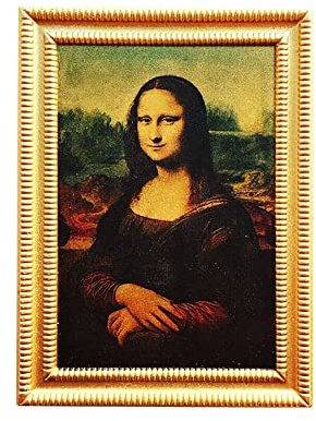 3D Mona Lisa Louvre Paris France Refrigerator Fridge Magnet Tourist Souvenirs Handmade Resin Craft Magnetic Stickers Home Kitchen Decoration Travel Gift