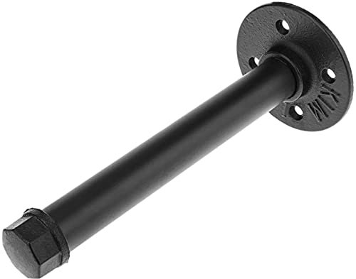 PrimeMatik - Portarrollos WC de 200 mm para Papel higiénico de Acero. Tubo Industrial y Vintage