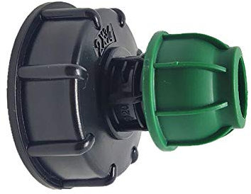 TOOLSTAR Adaptateur IBC, Adaptateur de réservoir IBC S60X6 Spécialistes de l'irrigation de tuyaux Droits vers MDPE Raccord de Tuyau Droit 32 mm