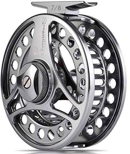 Sougayilang Fly Fishing Reel Ultralight Anti-Oxidation,CNC-machined Aluminum Alloy Body and Spool fly fishing reels size 7/8