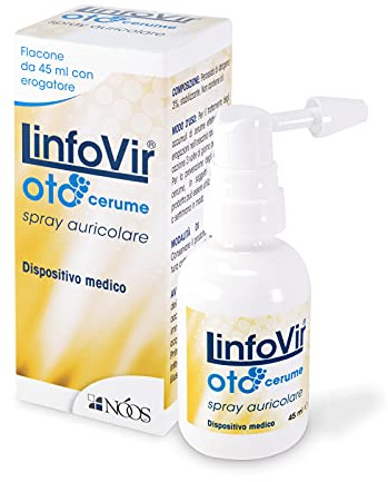 Nóos - LinfoVir® Oto Cerume Spray auricolare: libera le orecchie dal tappo di cerume - flacone da 45 ml