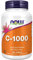 Now Foods, C-1000 avec Églantier, Sustained Release, 1.000 mg, 100 Comprimés végétaliens, Testé en Laboratoire, Vitamine C, Sans Gluten, Sans Soja, Végétarien