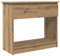 vidaXL console table with drawers - rectangular oak engineered wood living room/hallway organizer 85.5x38.5x74.5 cm