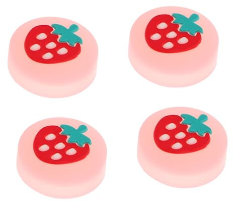 NUOBESTY 4pezzi Accessori Per Cappucci Joystick in Silicone Design Glow in The Dark Impugnature Per Controller Switch Protezione