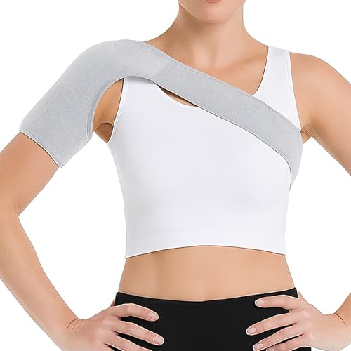 Shoulder Support for Women Men Shoulders Brace Rotator Cuff Compression Shoulders Sleeve for Injury Prevention Dislocated Tendonitis Sprain Relieve Shoulder Discomfort, Left Right Hand Universal, M