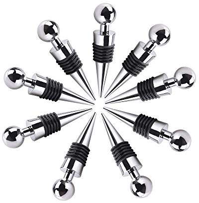 10 PCS Flaschenverschluss Wein Stopfen-Wein gehobenen Weinflasche Stoppers, Weinflasche Stoppers Wiederverwendbar Stopper für die Weinsammlung Rotwein Champagner Bier Saver Sealer