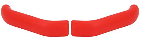 Brake Handle, 1 Pair Folding Silicone Protective Shock-Absorbent Grab Brake Lever Covers Road Bike(Red)