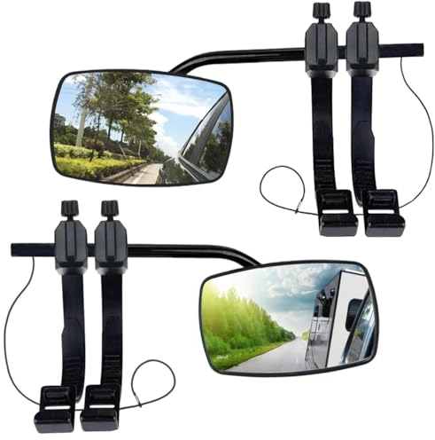 2 Stück Wohnwagen Spiegel Auto,Wohnwagenspiegel,Caravanspiegel,Abschleppspiegel,Universalspiegel,Wohnwagenspiegel Universal,Außenspiegel Wohnwagen,Spiegel Wohnwagen für alle gängigen Fahrzeugtypen