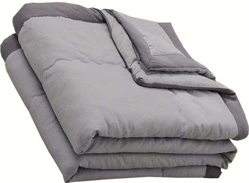 UWOBTN Couette D'été, Douce et Agréable Couette Face été Couette 140x200/180x200/100 x140 Légère Couette, Courtepointe Fine Coton Lavé, Couette de Lit Toutes Saisons(C,140x200cm/55x78in)