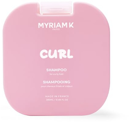 MYRIAM K PARIS – Curl Shampooing 280ml – Shampooing Spécial Boucles – Nettoyage Doux, Définition & Souplesse – Sans Sulfates – Pour Cheveux Bouclés, Ondulés & Frisés