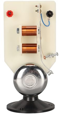 Expériences scientifiques de Cloche électrique Outil d'enseignement Acoustique Physique Vertical avec Base pour Les écoles Matériau en cuivre en Plastique Durable DC 3 6 V