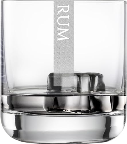 Miriquidi Rum Gläser 6er Set Serie COOLGLAS Rum | 300ml Schott Glas | Spülmaschinenfest durch Lasergravur| Gläser für Rum 6 Stück