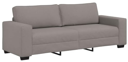 vidaXL Divano a 3 Posti Tortora 220x77x82 cm in Tessuto, Divano, Divano a 3 posti, Divano in Tessuto, Divano, Divano a Tre posti
