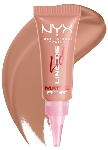 NYX PROFESSIONAL MAKEUP Lingerie Lid Lingerie Cream Eye Pigment, Eyeshadow, Up to 24H Wear, Beige Appeal, 0.2 fl oz