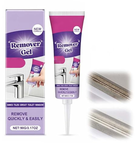 Gel quitamanchas, potente gel limpiador de manchas para el hogar, altamente eficaz en la penetración, no daña la superficie, adecuado para espacios de azulejos de baño y cocina (1pc)