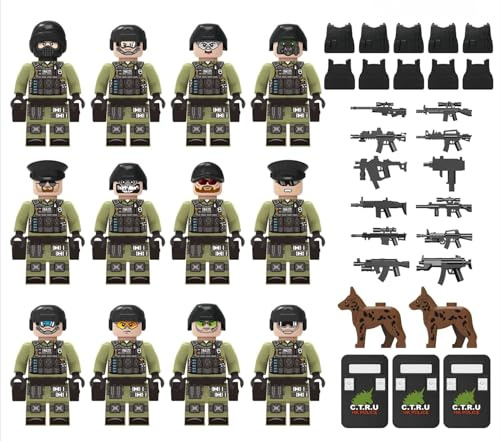 ZhuXIXILiang 27pcs Toy Soldiers Army Toys Set Military Figures with Weapons and Bases for War Games and Educational Play Durable Plastic Soldiers for Strategy Games and Collections