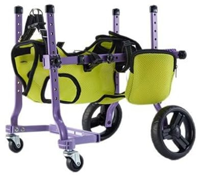 ZAICOLER Chariot à 4 Roues Extensible Pour Pattes Arrière de Chien Pour Animaux à Mobilité Réduite,S'adapte à Diverses Races et Tailles,Construction en Alliage D'aluminium et Tissu