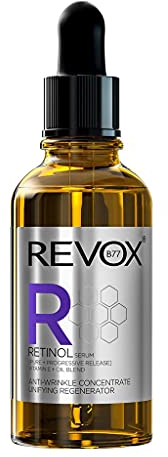 REVOX B77 Retinol Unifying Regenerator Serum, 30 ml, Retinol-Serum, reduziert feine Linien, gleicht den Ton, reduziert Flecken, fördert die Regeneration, spendet Feuchtigkeit und nährt, stimuliert die