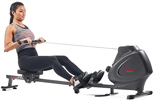Sunny Health & Fitness Premium Magnetic Rowing Machine Interactive Rower with Optional Exclusive SunnyFit® App and Smart Bluetooth Connectivity - ‎SF-RW5941SMART
