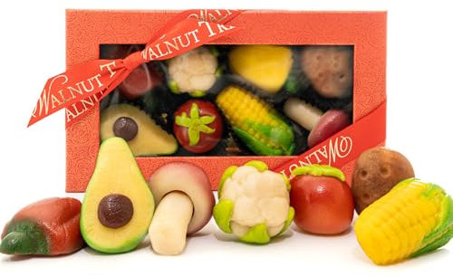Walnut Tree – Vegetable Marzipan Luxury Gift Box – Made from Real Almonds – Handpacked in the UK – Great Taste Award Winner – Suitable for Gluten-Free Diets – Birthday, Anniversary, 200g