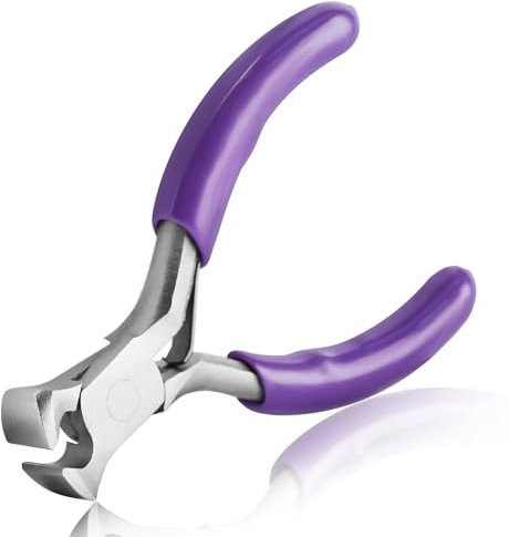 SPEEDWOX Mini End Cutting Pliers - 3-Inch End Nipper Wire Cutters with Nail Puller Features for Jewelry Making & Zipper Pliers