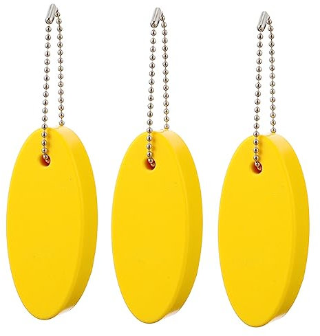 HONMEET Portachiavi Ovale Galleggiante in Pelle Set Da 3 Pezzi Design A Vela Pratico E Durevole