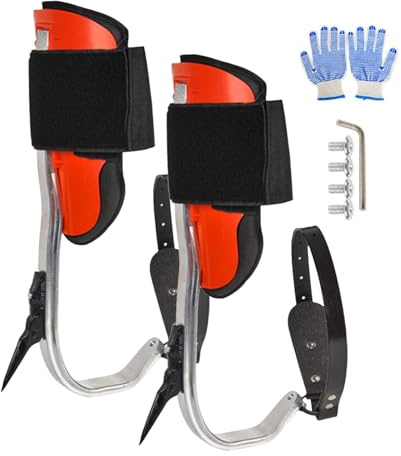 Equipo para trepar árboles,Picos para trepar árboles,Garfios para árboles con Equipo para Escalar Postes | Equipo de Servicio de árboles, Zapatos para trepar árboles, Equipo para trepar Palmeras para
