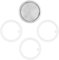Wedrink 1 Filter und 3 Silikondichtungen Ersatz für Edelstahl Moka Pot und Stovetop Espresso Coffee Maker Silicone Gasket Seal Filter (4 Tasse)