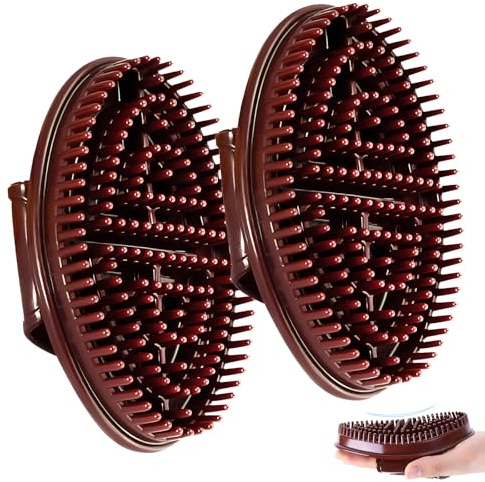 2 Pack Meridian Pressure Brush, Meridian Body Massage Brushs for Back Legs Arms, Relieve Muscle Fatigues Meridians Brushes Massages Tool for Men & Women