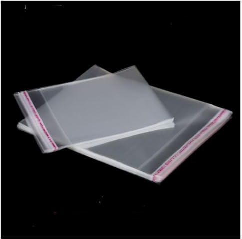 Bolsas de celofán autoadhesivas, CAASFOOY 8 x 10 cm, 500 unidades de bolsas autoadhesivas de OPP, bolsas de plástico transparentes, bolsas autoadhesivas de OPP para caramelos, regalo de galletas