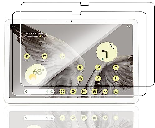 Jewloofa Schutzfolie für Google Pixel Tablet Panzer Schutz Glas [2 Stück], 9H/HD Displayschutz/Bläschenfrei/Anti- Kratzer, Panzerfolie für Google Pixel Tablet
