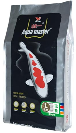 Aqua Master 10Kg Koi Staple Fish Food Large Pellet, 22-Pound
