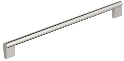 Amerock Versa 12-5/8 inch (320mm) Center-to-Center Satin Nickel Cabinet Pull, BP55534G10